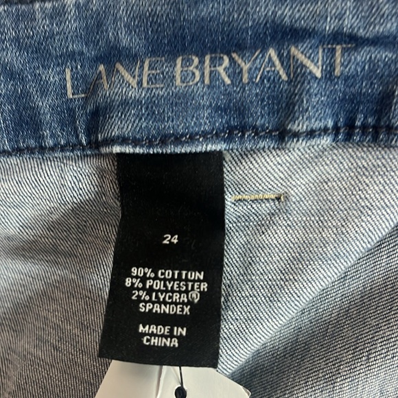 NEW Lane Bryant Genius Fit Flare Leg Light Denim Jeans Size 24 - Picture 10 of 10